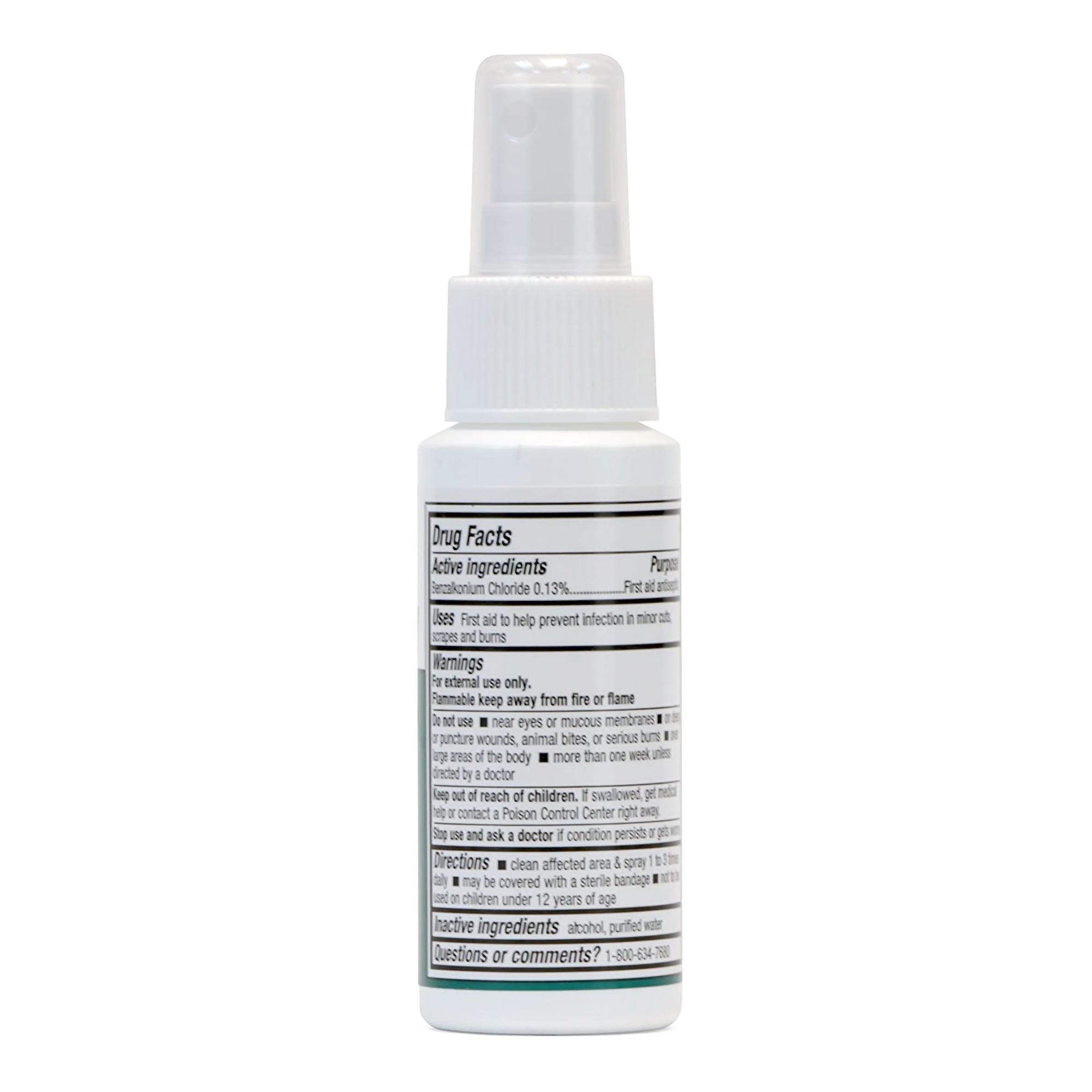 Antiseptic BZK (Benzalkonium Chloride) Medi-First Topical Liquid 2 oz. Spray Bottle,Packaging Type- Each