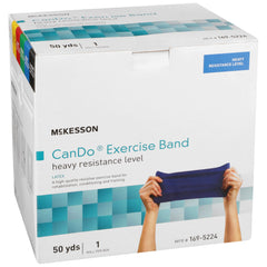 Exercise Resistance Band McKesson CanDo Blue 5 Inch X 50 Yard Heavy Resistance, Packaging Type- Each