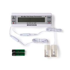 Digital Refrigerator / Freezer Thermometer with Alarm McKesson Fahrenheit / Celsius -58Degree to +158DegreeF (-50Degree to +70DegreeC) Desk / Wall / Door Mount Battery Operated, Packaging Type- Each