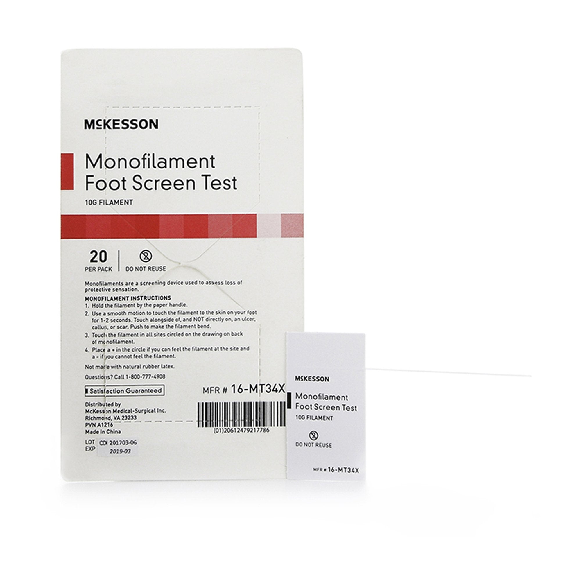 McKesson Monofilament Sensory Test 10 Gram, Packaging Type- Case