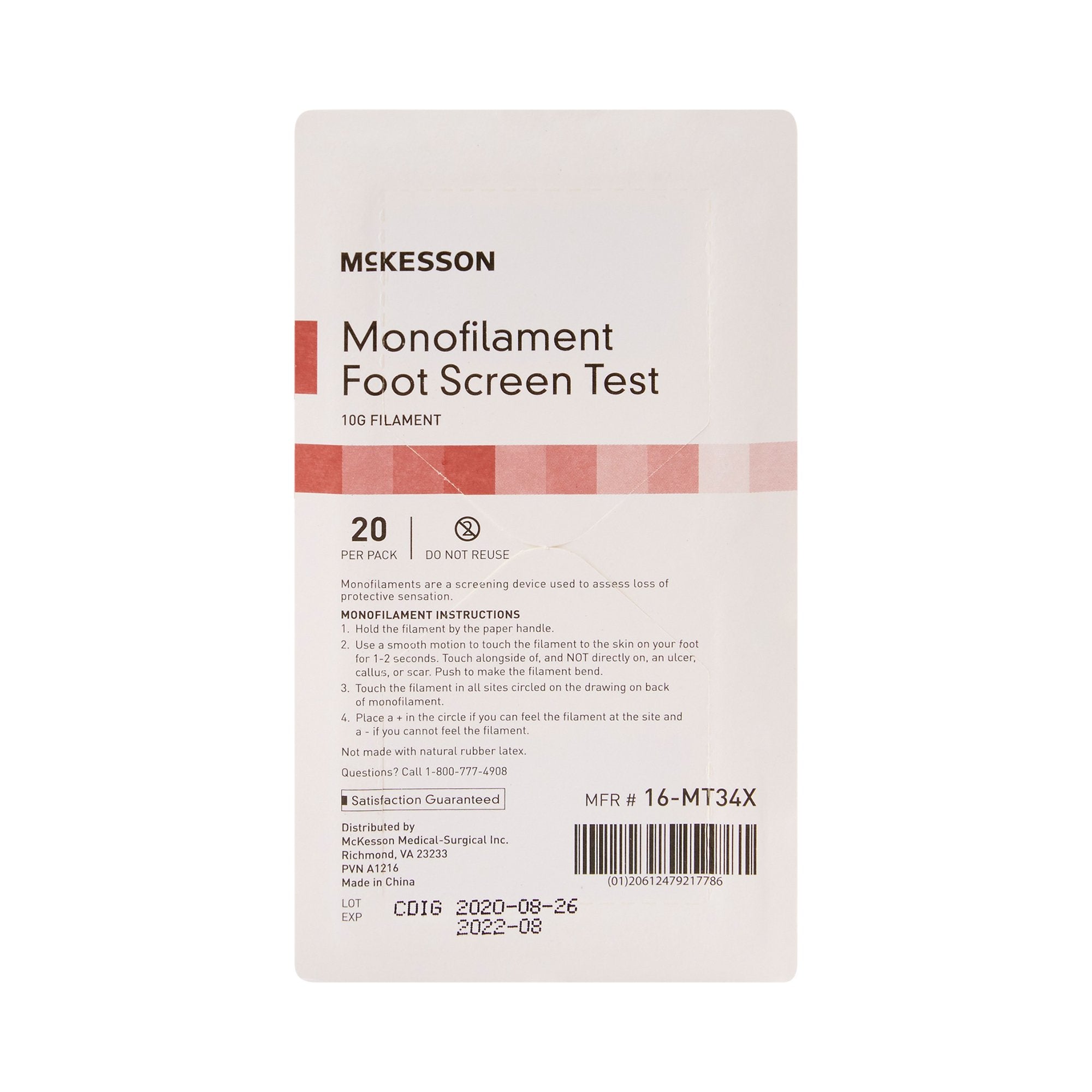 McKesson Monofilament Sensory Test 10 Gram, Packaging Type- Case