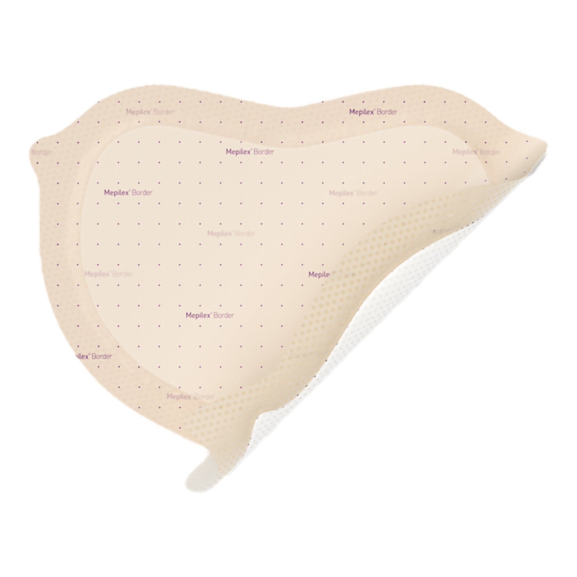 Foam Dressing Mepilex Border Sacrum 9-1/5 X 9-1/5 Inch With Border Film Backing Silicone Adhesive Sacral Sterile