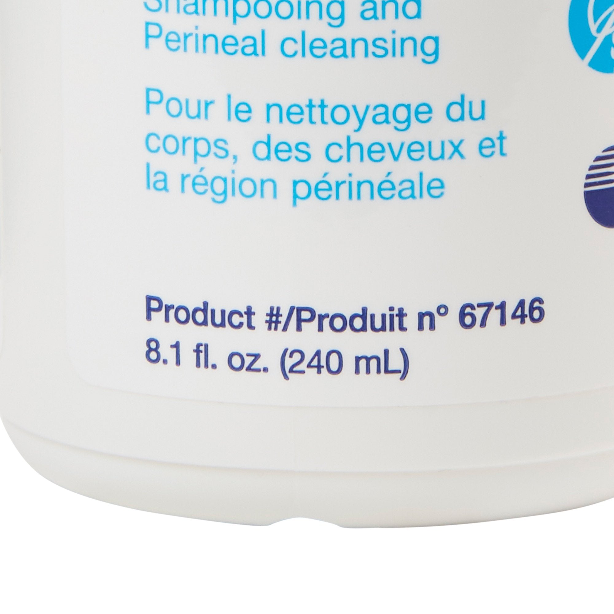 Rinse-Free Shampoo and Body Wash Bedside-Care 8.1 oz. Pump Bottle Unscented,Packaging Type- Each