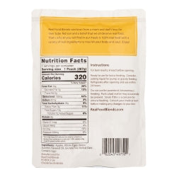 Tube Feeding Formula Real Food Blends® Apples, Whole Eggs, Water, Zucchini, Falxseed Oil, Rolled Oats (Oats are certified gluten-free.) Liquid 9.4 oz. Pouch