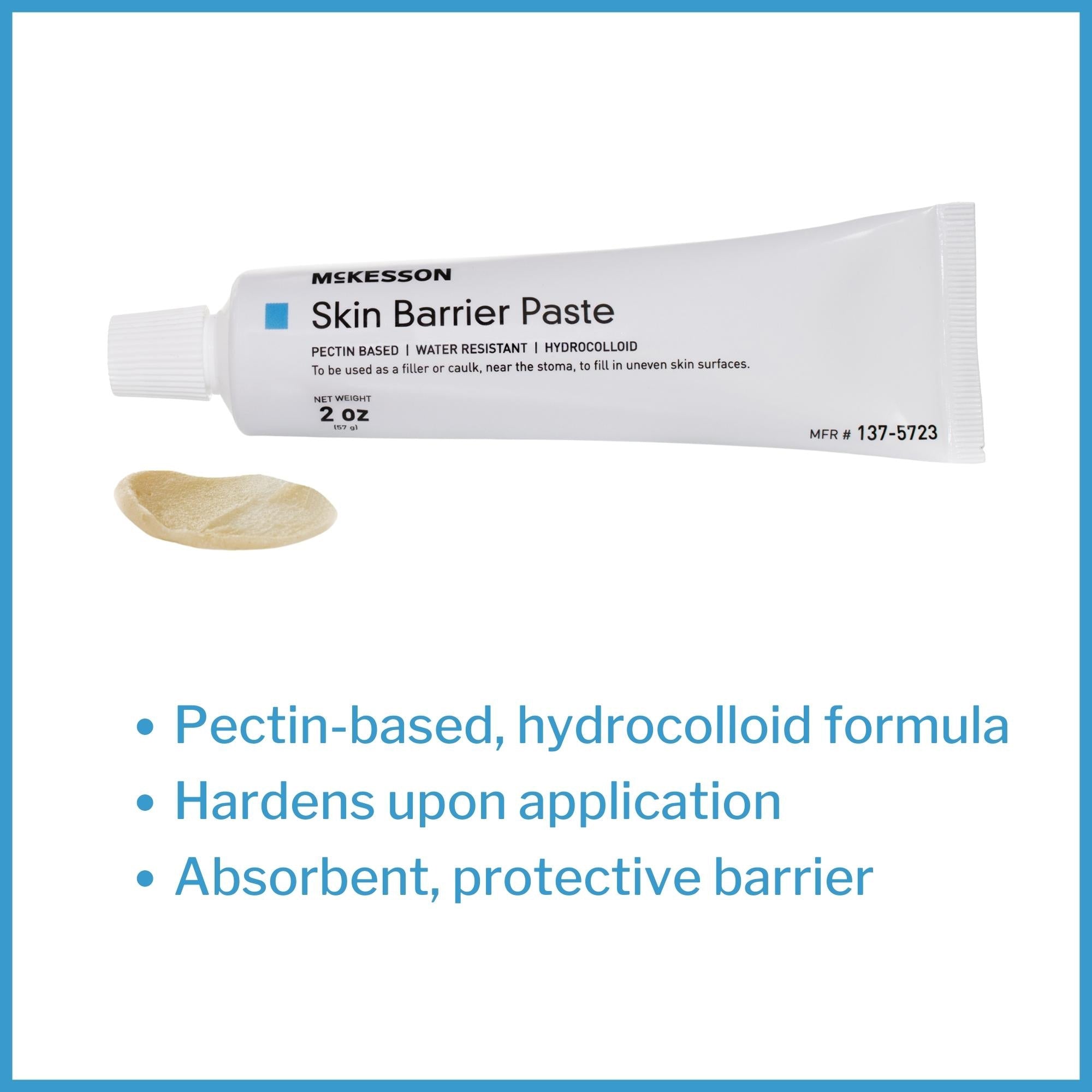Ostomy Barrier Paste McKesson 2 oz. Tube, Pectin-Based, Protective Skin Barrier