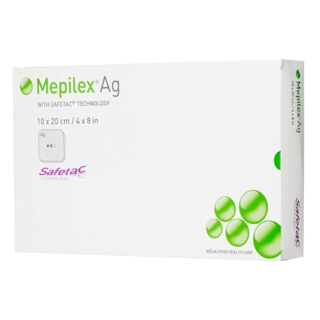 silver foam dressing mepilex border sacrum ag 7 1 5 x 7 1 5 inch sacral sterile