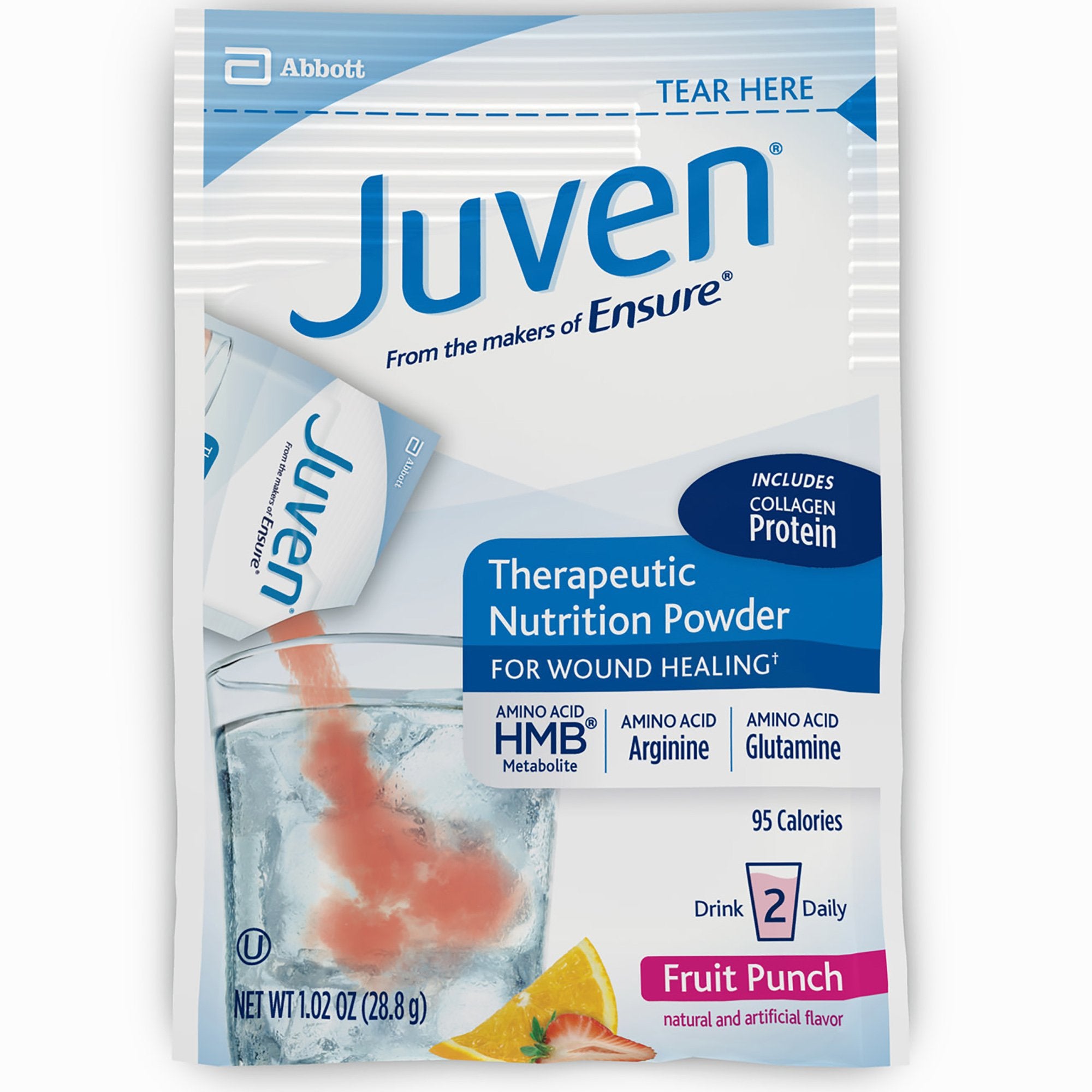 Oral Supplement Juven Fruit Punch Flavor Powder 1.01 oz. Individual Packet,Packaging Type- Box