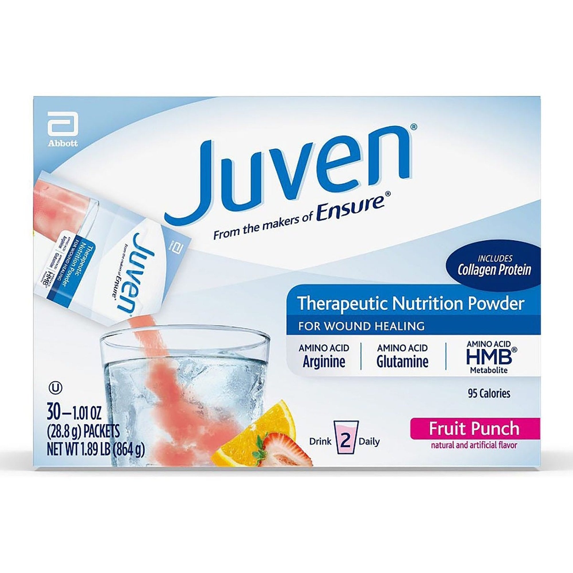 Oral Supplement Juven Fruit Punch Flavor Powder 1.01 oz. Individual Packet,Packaging Type- Box