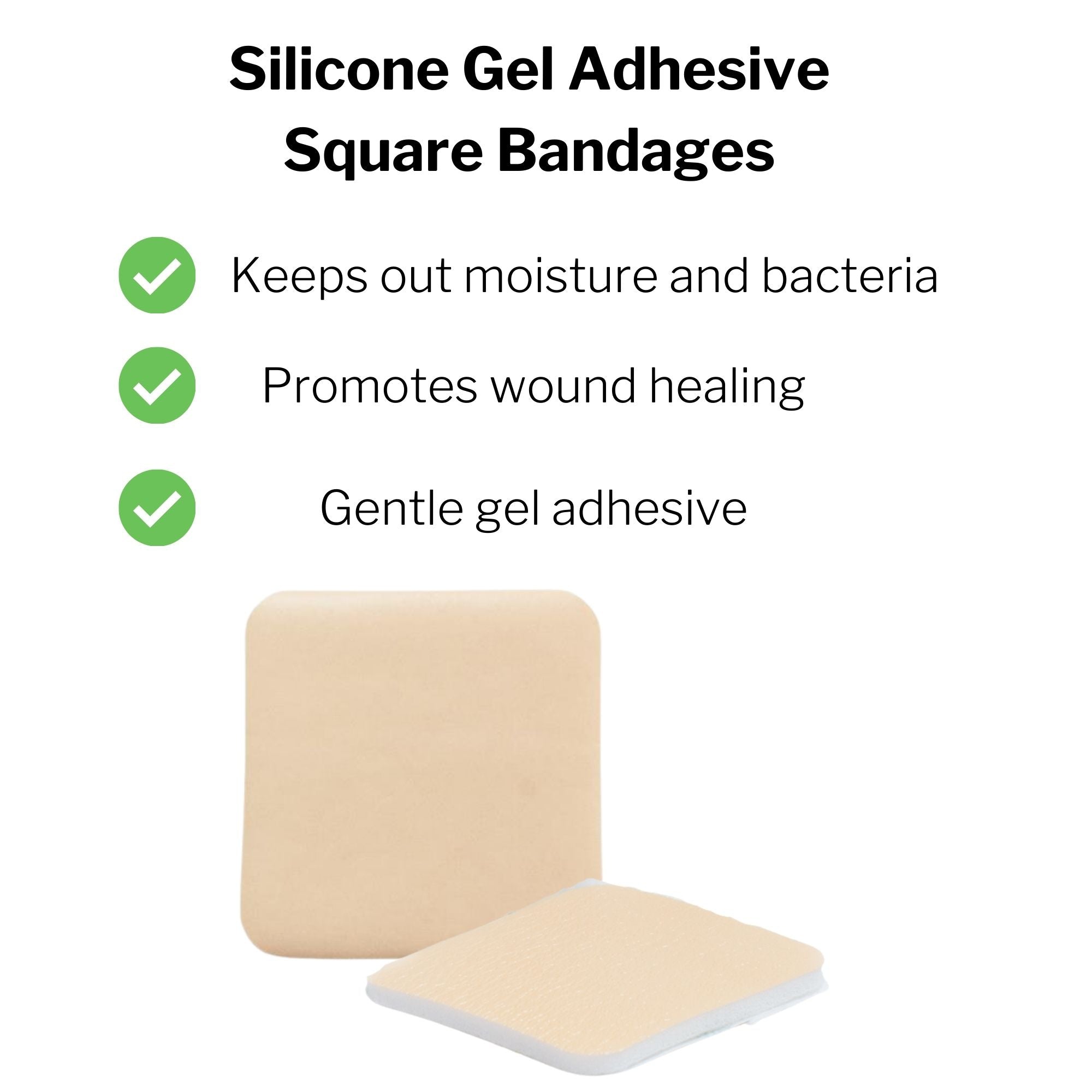 Foam Dressing McKesson 3 X 3 Inch Without Border Film Backing Silicone Gel Adhesive Square Sterile