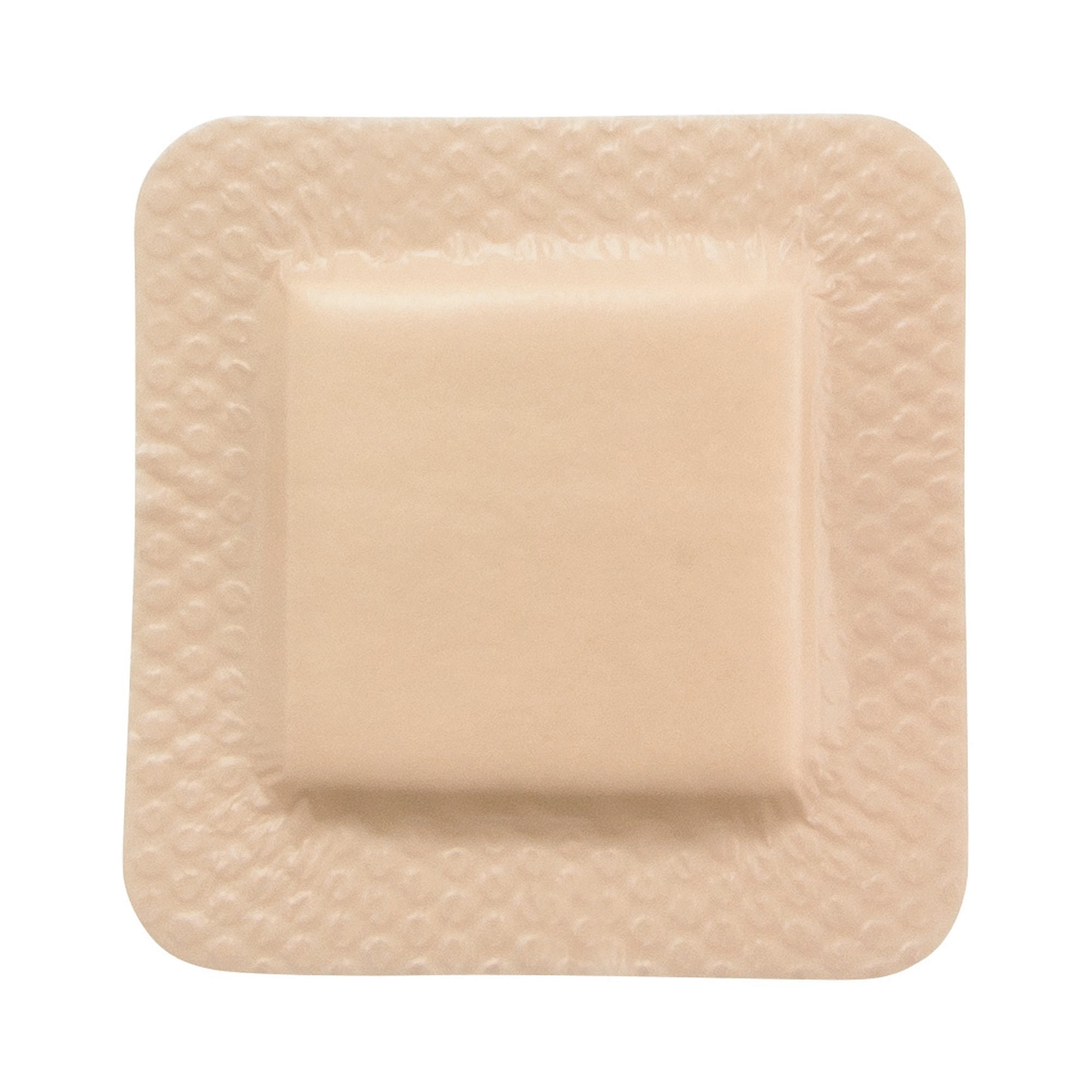 Thin Foam Dressing McKesson Lite 4 X 4 Inch With Border Film Backing Silicone Gel Adhesive Square Sterile,Packaging Type- Box