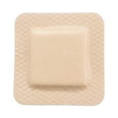 Thin Foam Dressing McKesson Lite 6 X 6 Inch With Border Film Backing Silicone Gel Adhesive Square Sterile,  Packaging Type- Box