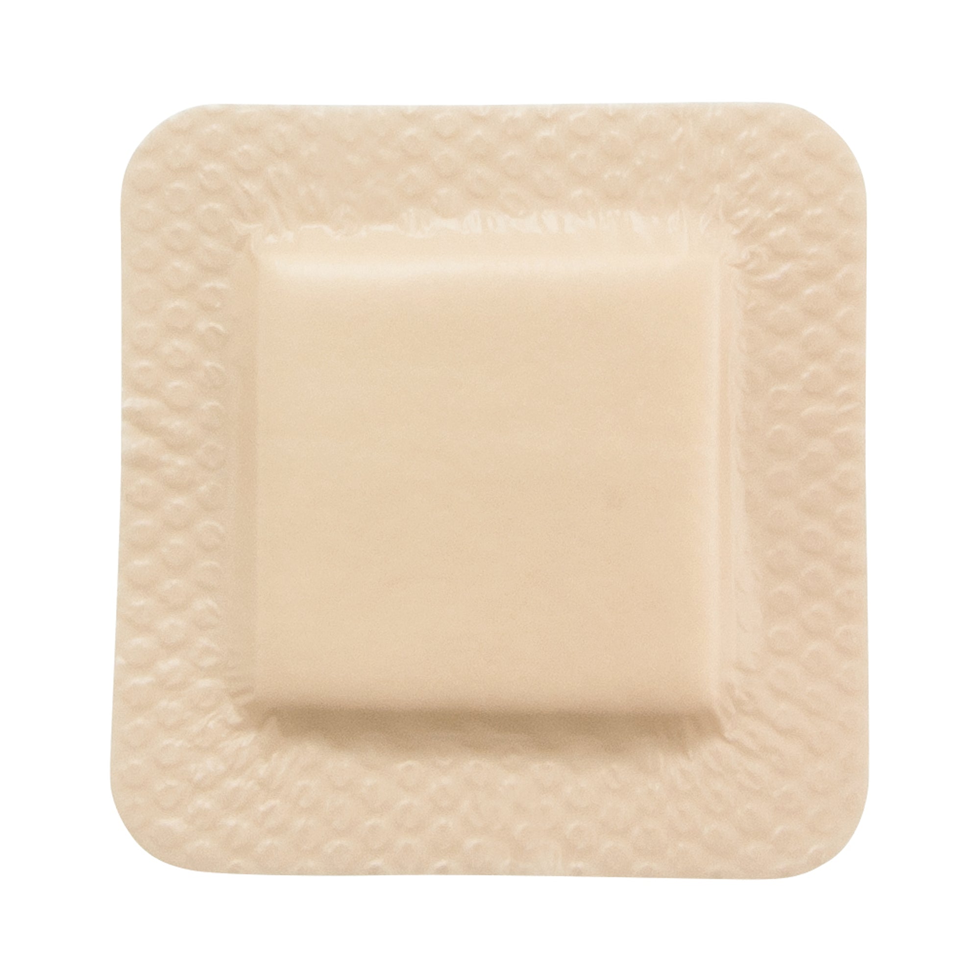 Thin Foam Dressing McKesson Lite 6 X 6 Inch With Border Film Backing Silicone Gel Adhesive Square Sterile,  Packaging Type- Box
