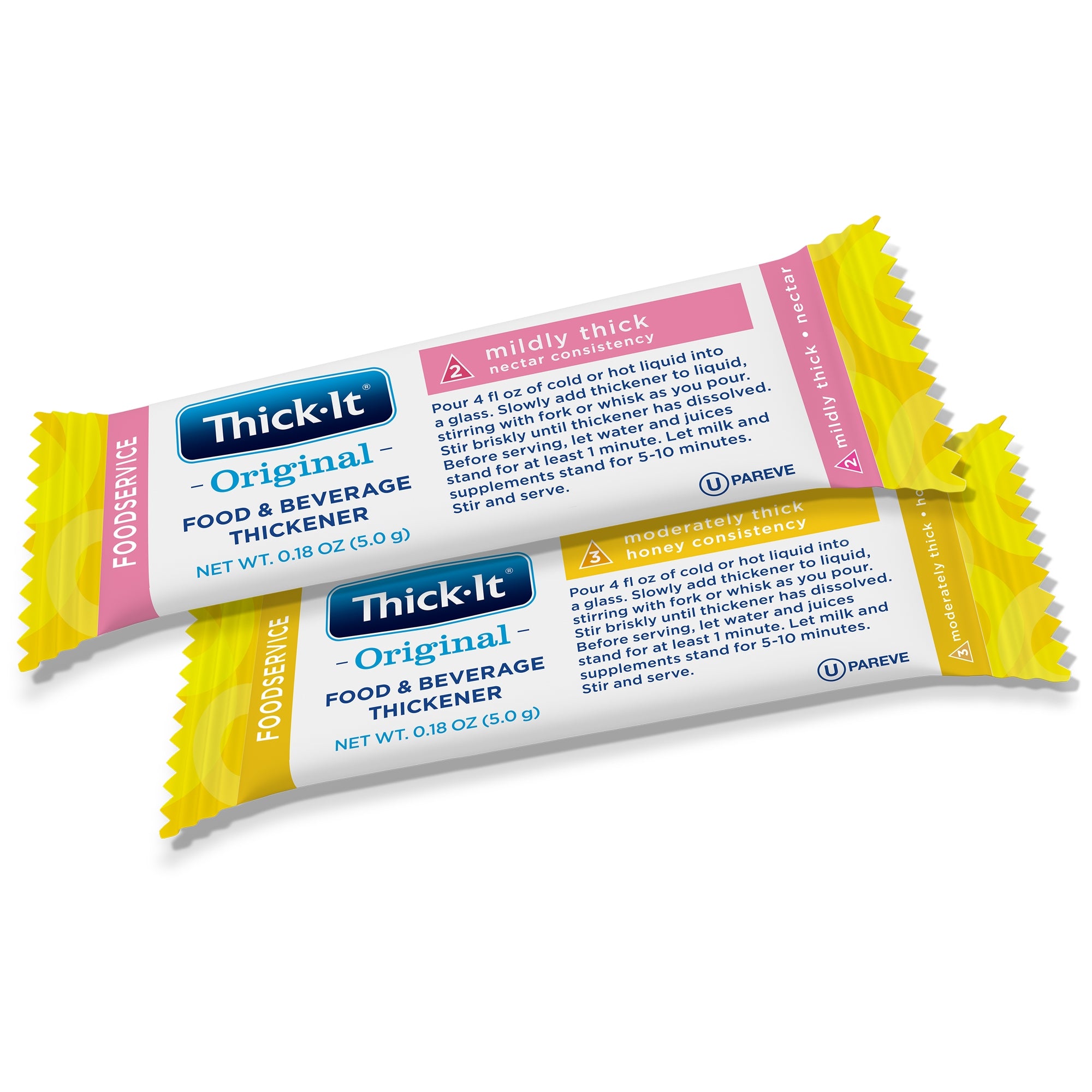 Food and Beverage Thickener Thick-It Original 5 Gram Individual Packet Unflavored Powder IDDSI Level 2 Mildly Thick,Packaging Type- Each