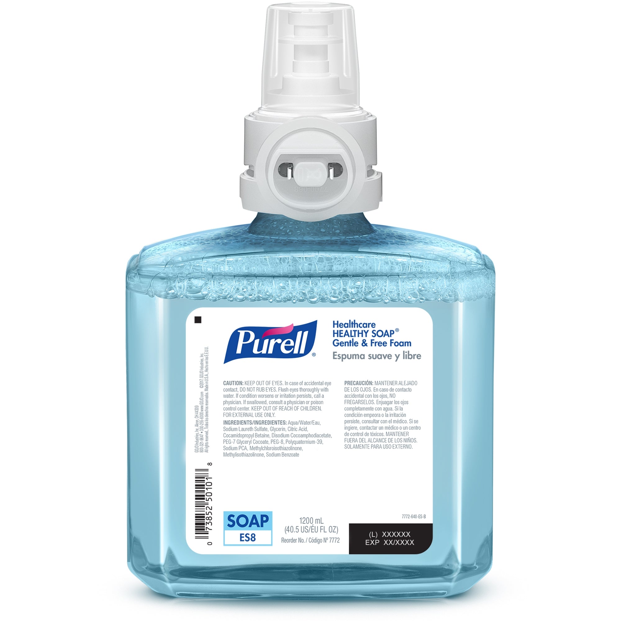 Soap Purell Healthy Soap Gentle & Free Foaming 1,200 mL Dispenser Refill Bottle Unscented, Packaging Type- Case
