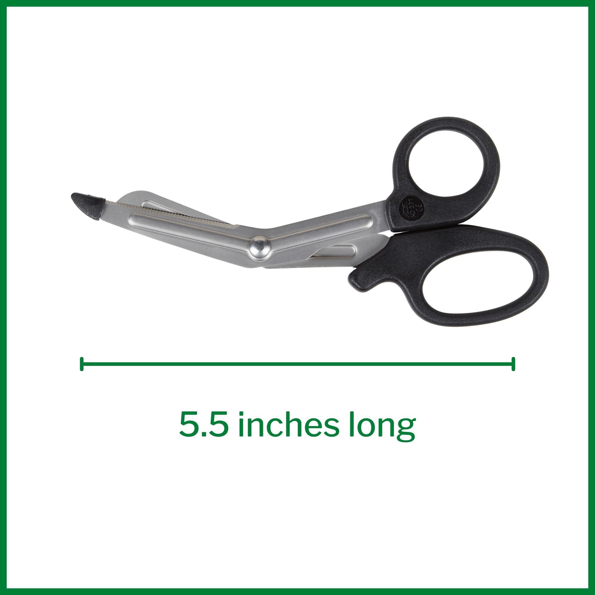 Trauma Shears McKesson Medicut Black 5-1/2 Inch Length Medical Grade Stainless Steel Finger Ring Handle Blunt Tip / Blunt Tip