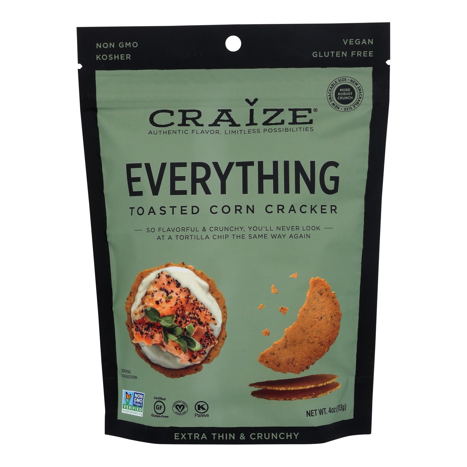 Craize - Corn Crckr Evrythng Toast - Case Of 6-4 Oz