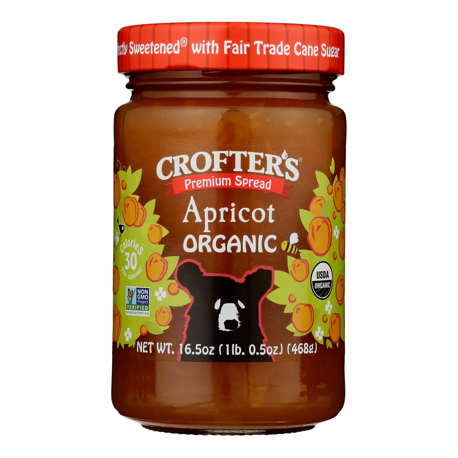 Crofters - Prem Sprd Apricot - Case Of 6-16.5 Oz