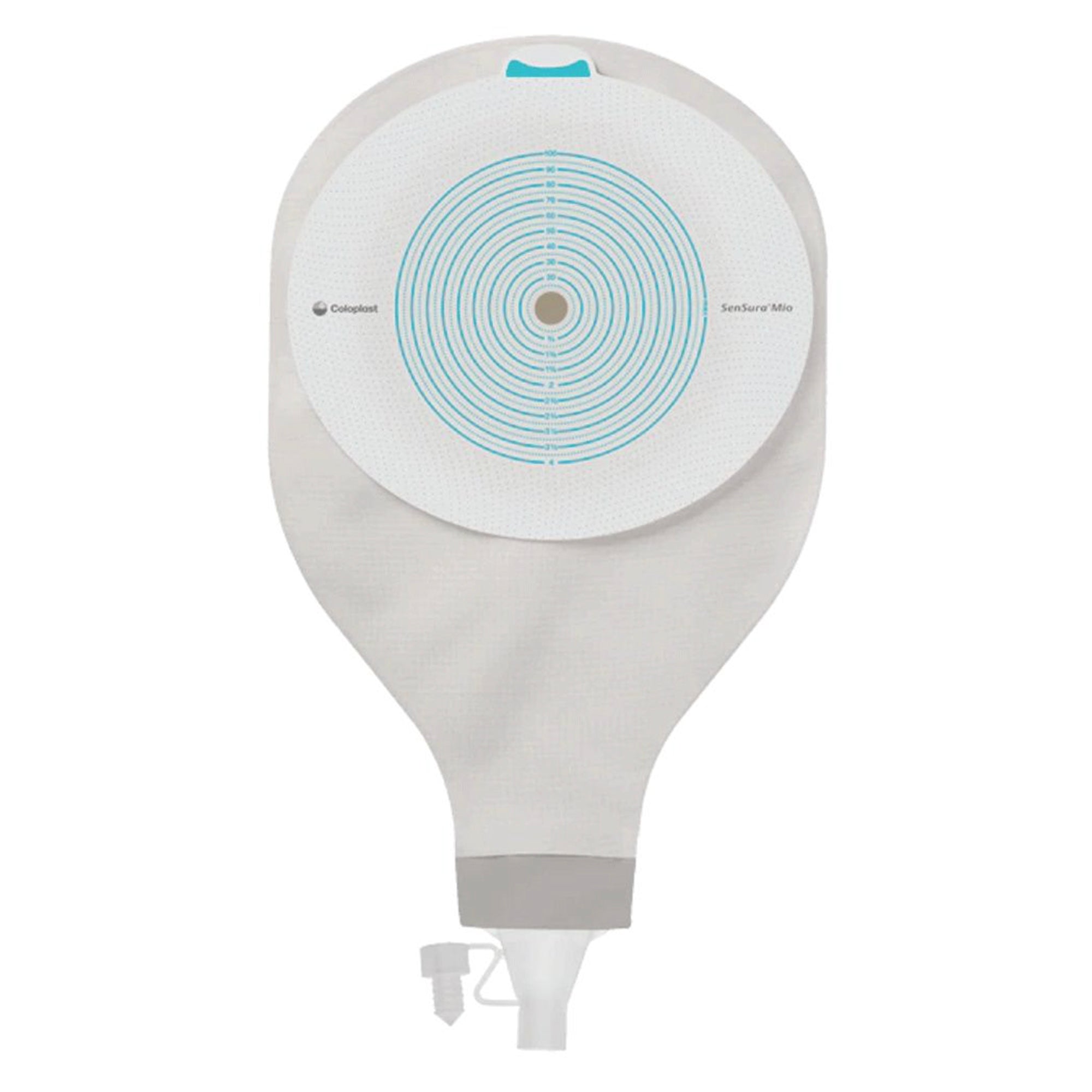 Ostomy Pouch SenSura Mio High Output One-Piece System Flat, Trim to Fit 3/8 to 4 Inch Stoma Drainable | BOX