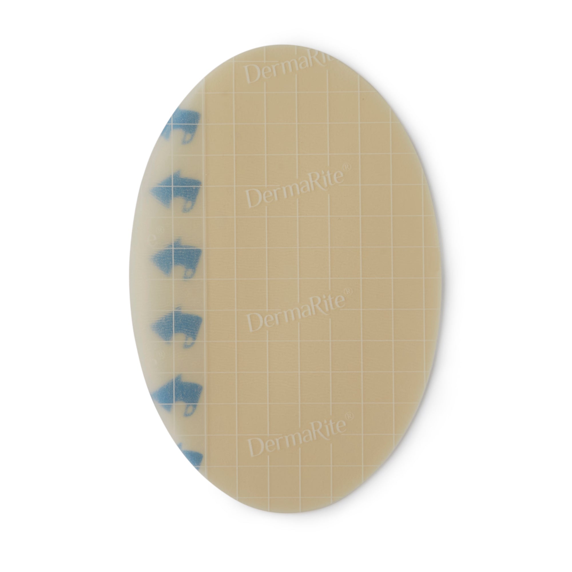 Thin Hydrocolloid Dressing DermaFilm Film Backing 4 X 6 Inch Oval Hydrocolloid / Film,Packaging Type- Box