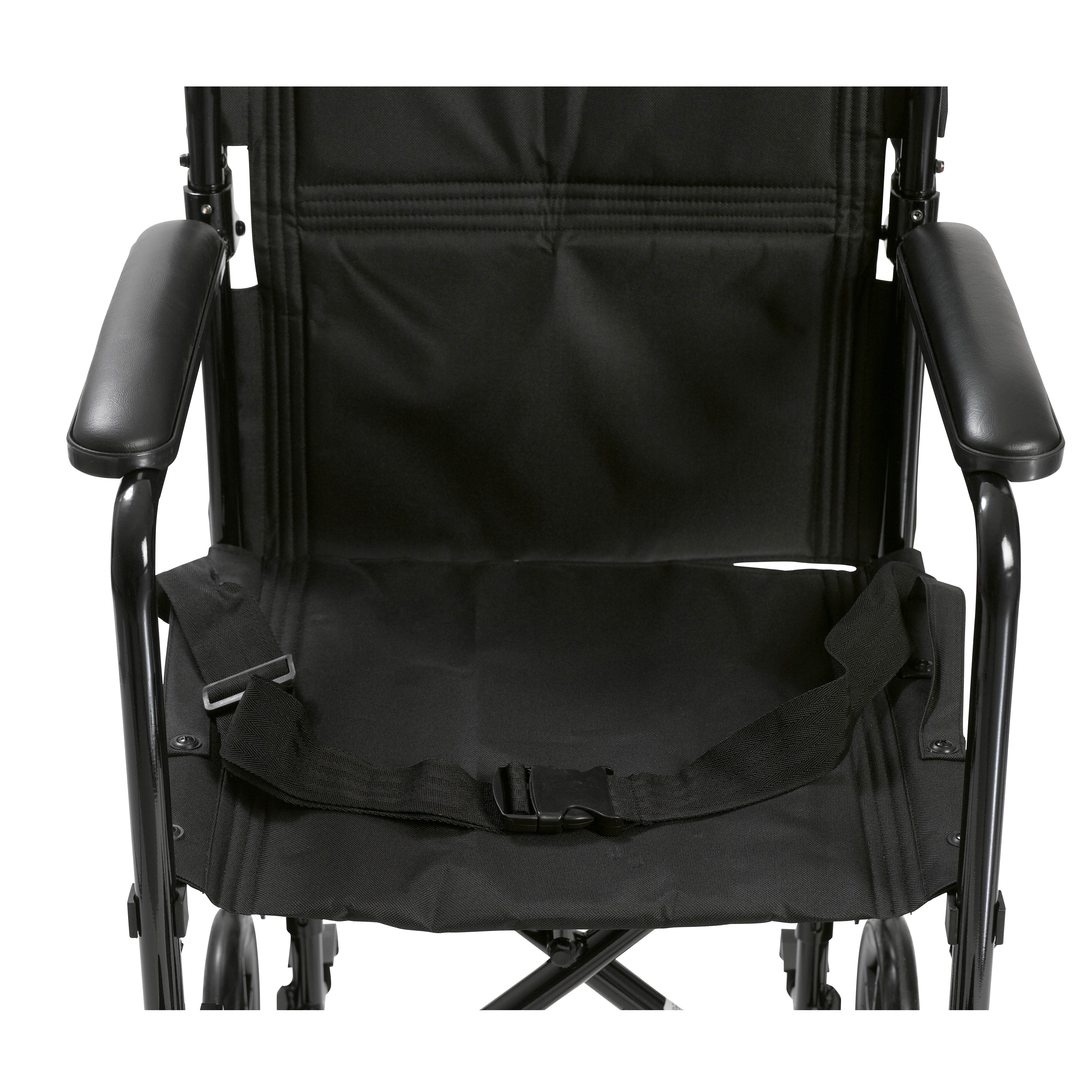 Drive Medical Wheelchair Transport Lightweight Black 17