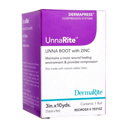 Unna Boot UnnaRite Zinc Oxide 3 Inch X 10 Yard,Packaging Type- Each