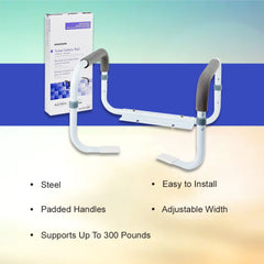 McKesson Toilet Safety Rail with Padded Handles