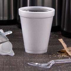 insulated drinking cup dart 10 oz white styrofoam disposable packaging type case