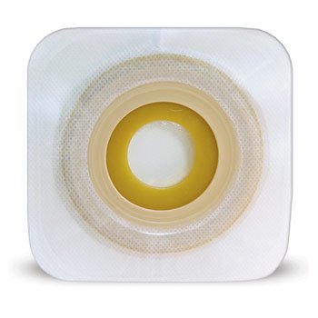 Ostomy Barrier Esteem synergy Stomahesive Moldable, Standard Wear Adhesive Tape Borders Universal System Hydrocolloid 22 to 33 mm Opening Medium