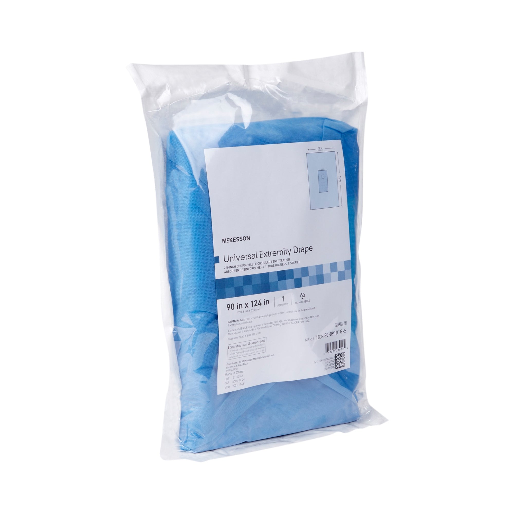 Orthopedic Drape McKesson Universal Extremity Drape 90 W X 124 L Inch Sterile, Packaging Type- Case