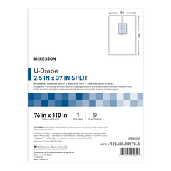 Orthopedic Drape McKesson U-Drape with Split 76 W X 110 L Inch Sterile, Packaging Type- Case