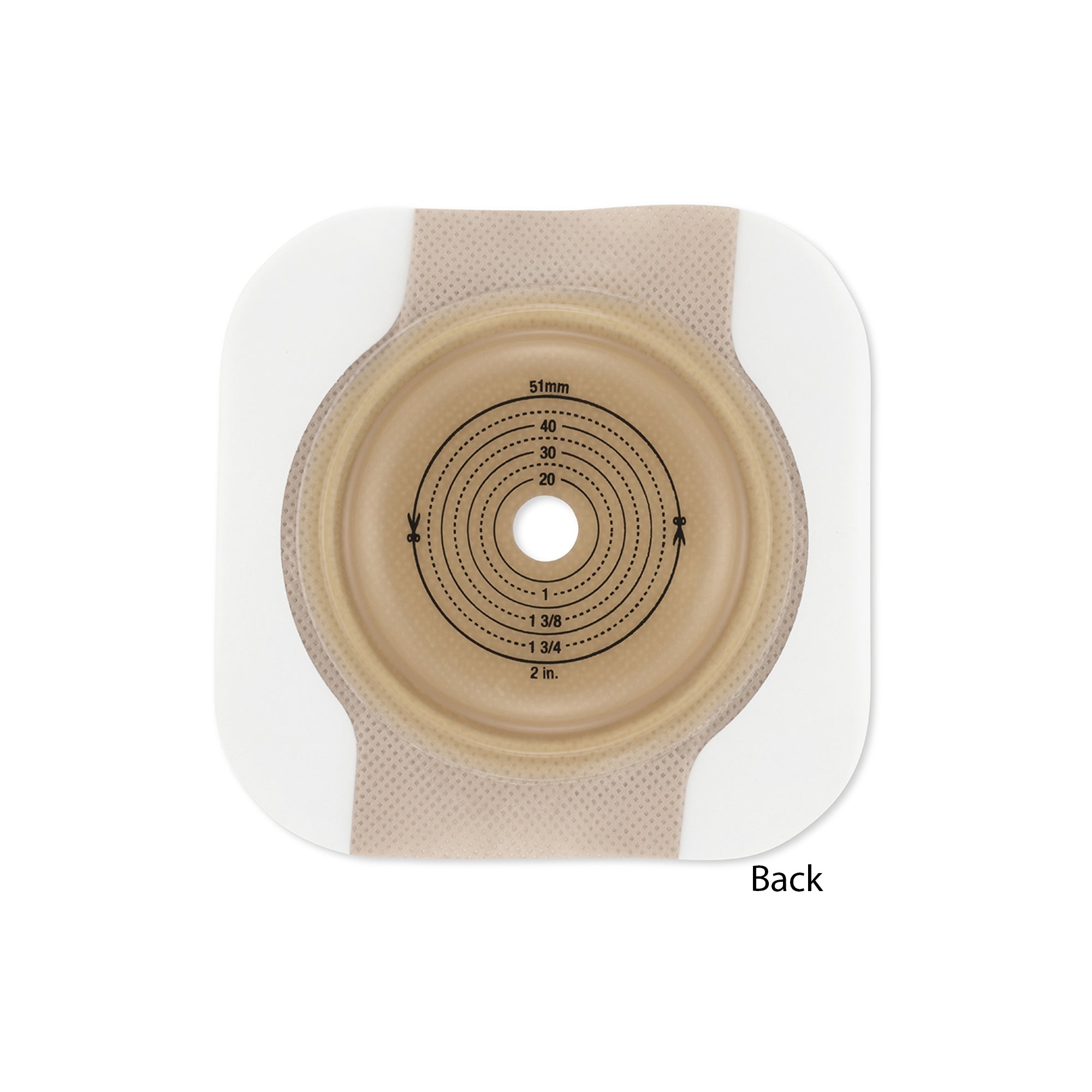Ostomy Barrier New Image Precut, Standard Wear Adhesive Tape Borders 44 mm Flange Green Code System Flexwear 7/8 Inch Opening,Packaging Type- Box