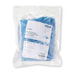 Non-Reinforced Surgical Gown with Towel McKesson X-Large Blue Sterile AAMI Level 3 Disposable, Packaging Type- Case