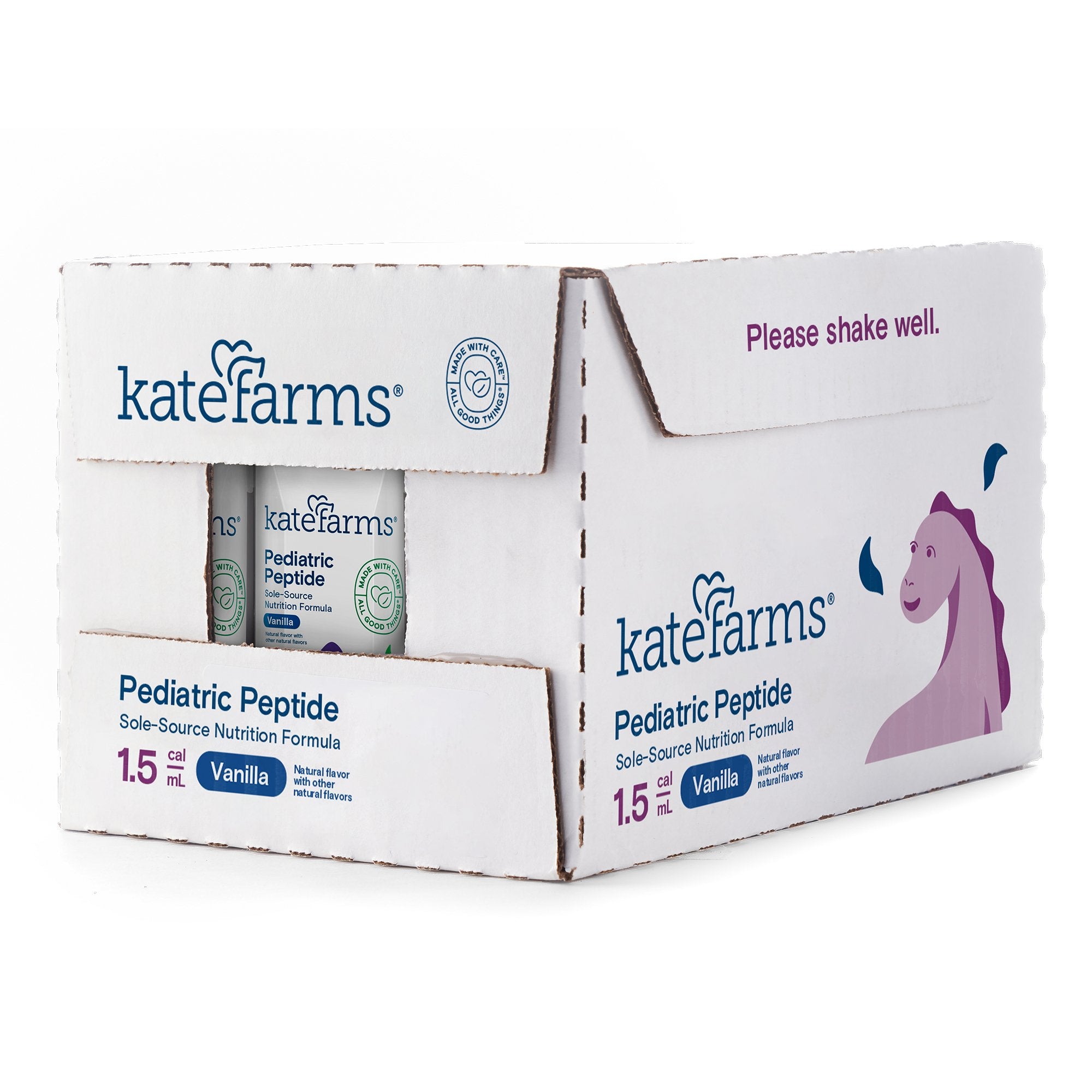 Pediatric Oral Supplement Kate Farms Pediatric Peptide 1.5 Vanilla Flavor 8.45 oz. Carton Liquid Organic Hydrolyzed Pea Protein,Packaging Type- Each