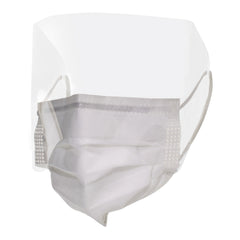 Procedure Mask with Eye Shield McKesson Anti-fog Strip ASTM Level 3 Earloops One Size Fits Most, Packaging Type- Case