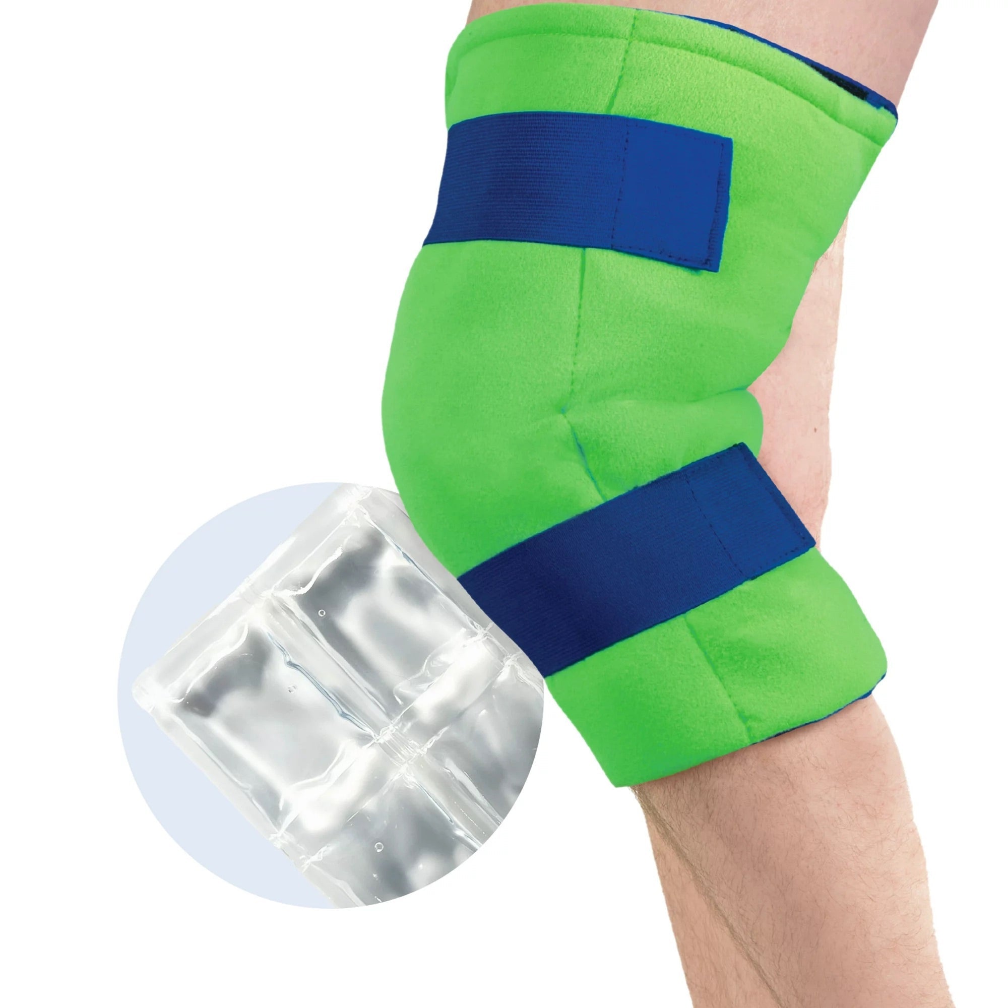 Cold Pack with Wrap Polar Ice Knee Standard 13 X 16 Inch Nylon / Polyester / Water Reusable,Packaging Type- Each