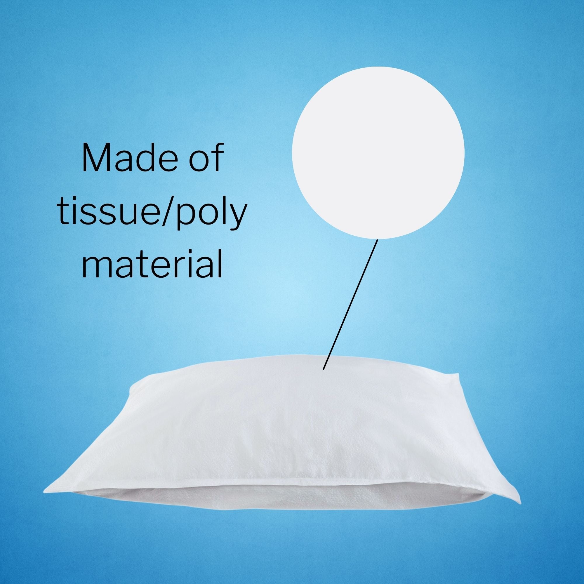 Pillowcase McKesson Standard White Disposable, Packaging Type- Case