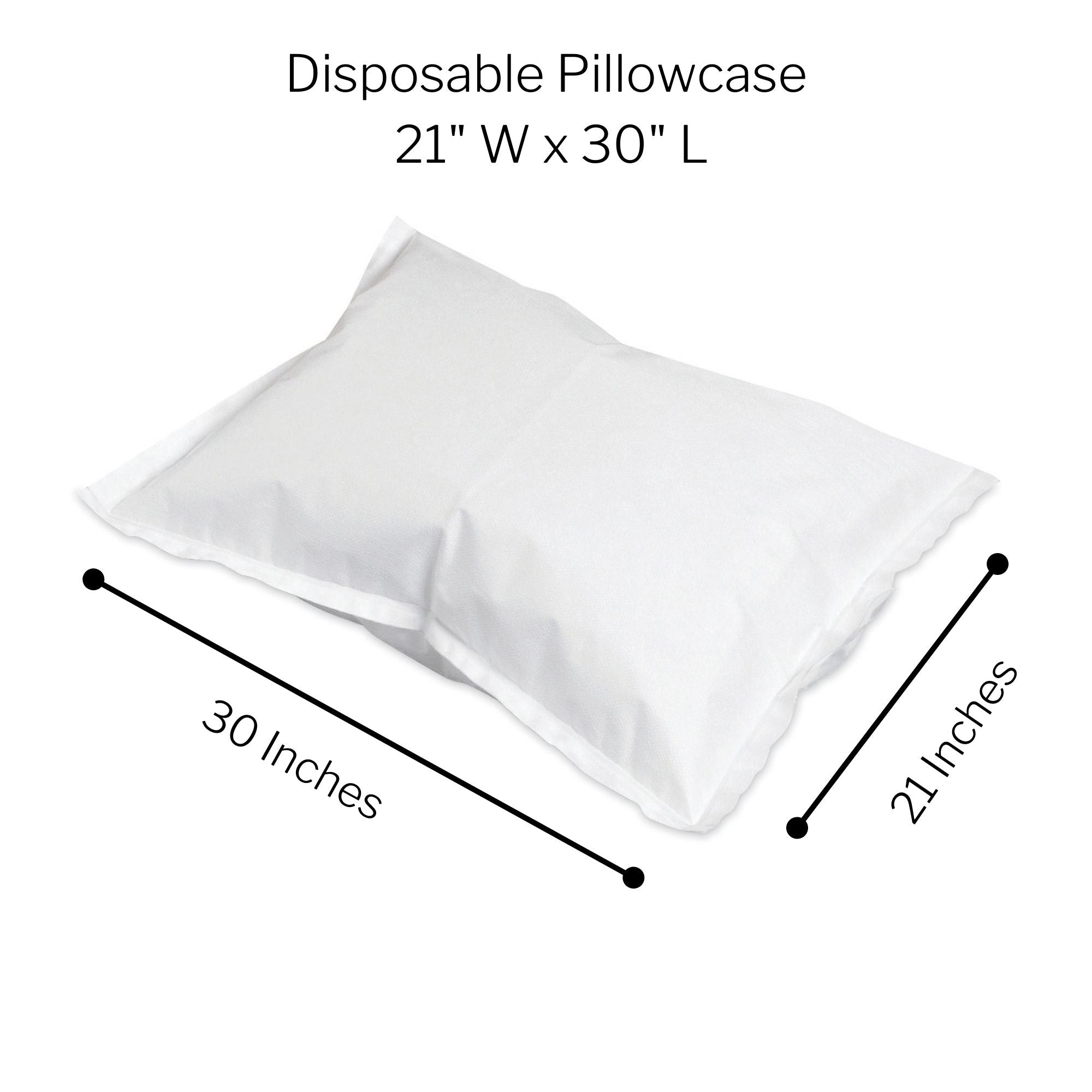 Pillowcase McKesson Standard White Disposable, Packaging Type- Case