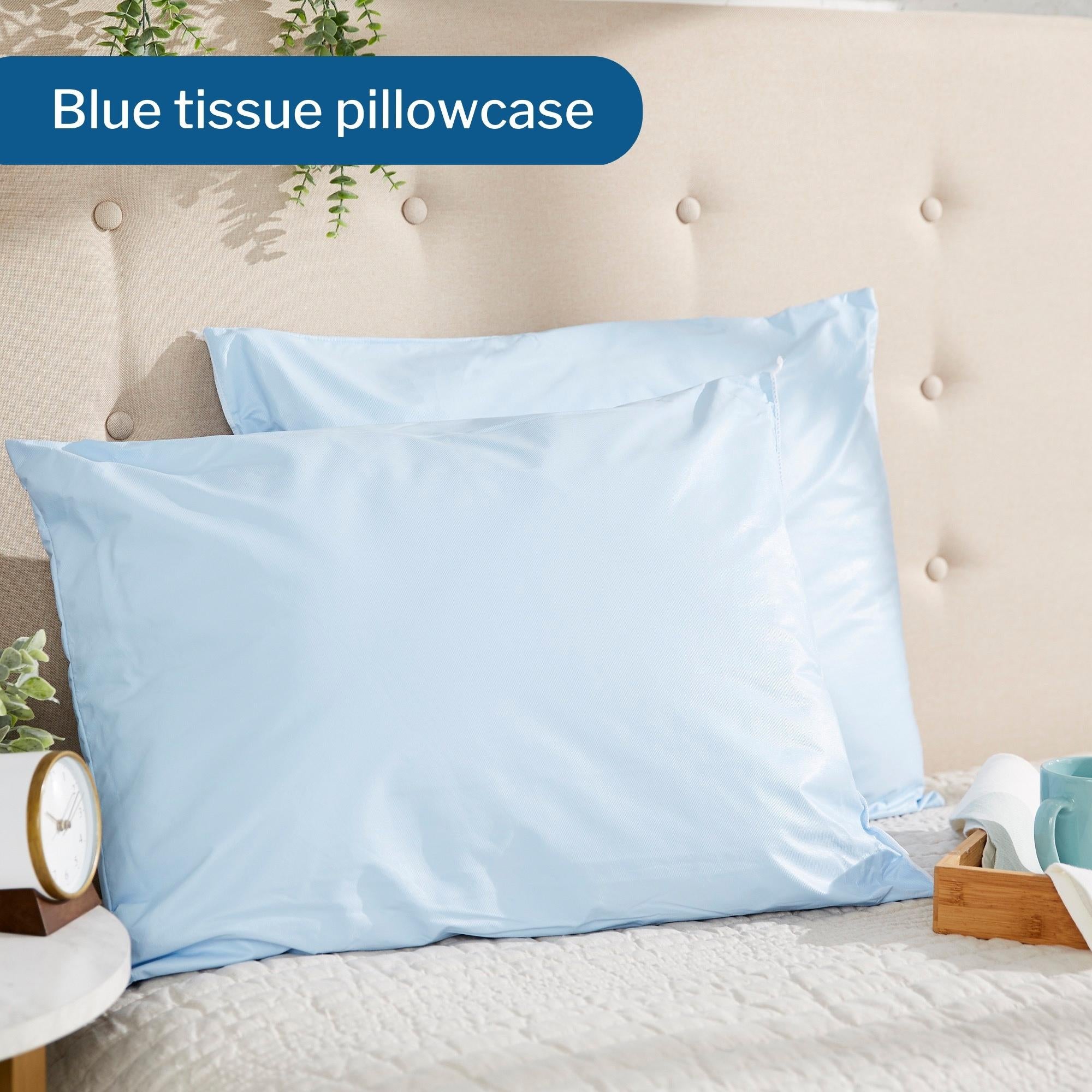 Pillowcase McKesson Standard Blue Disposable, Packaging Type- Case