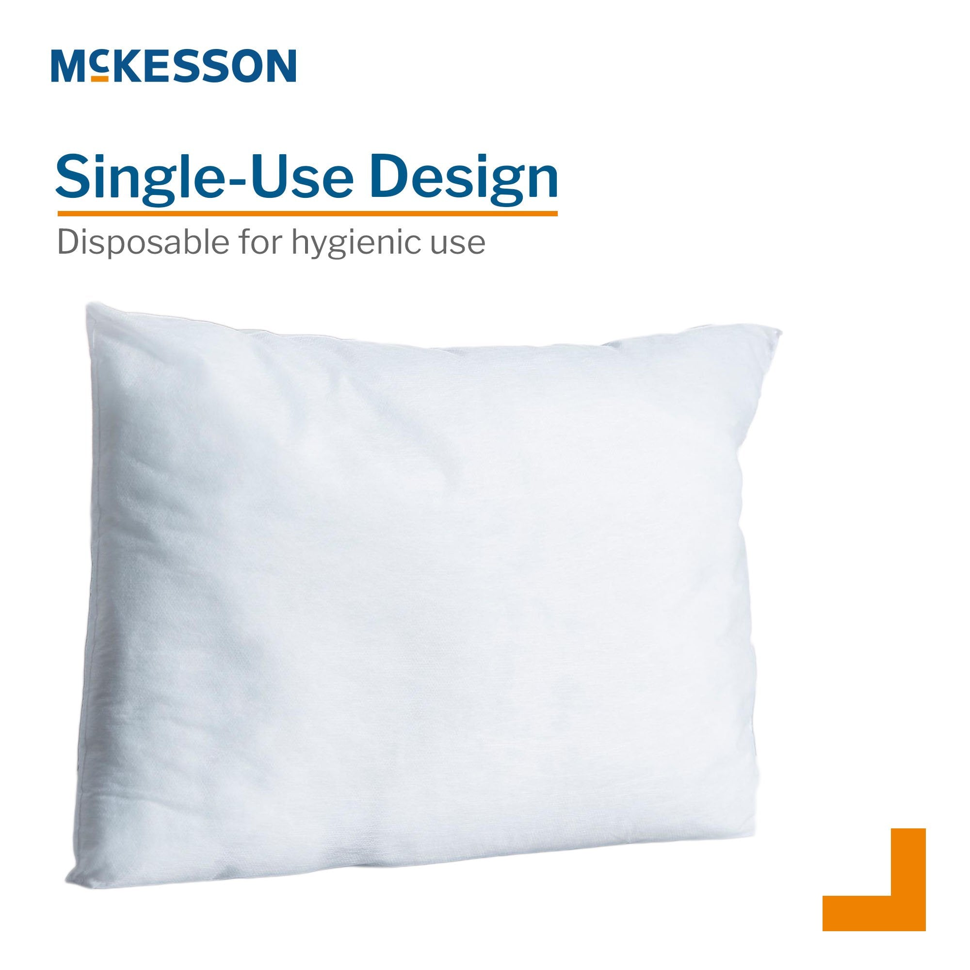 Pillowcase McKesson Standard Blue Disposable, Packaging Type- Case