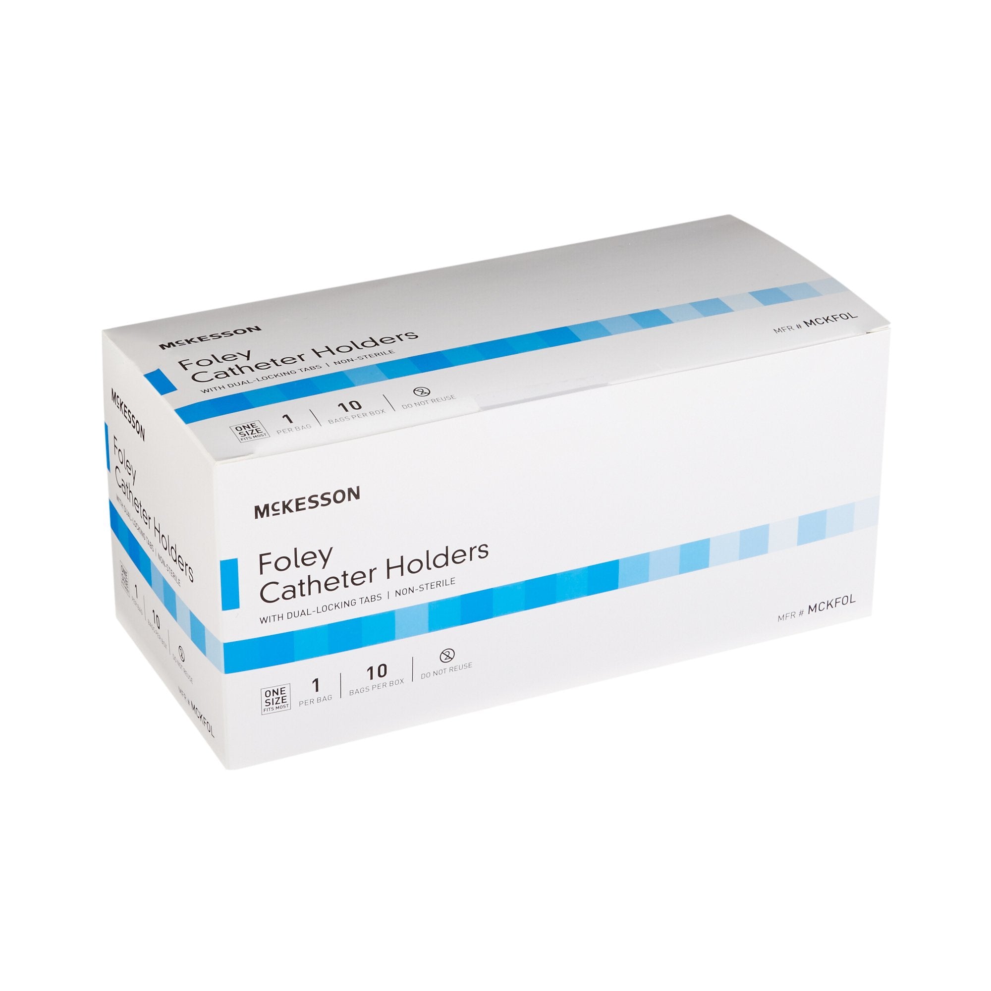 Leg Strap McKesson 2 X 24 Inch Length, Dual-Locking Tabs, Stretch Material, Hook and Loop Closure, Nonsterile, Packaging Type- Case