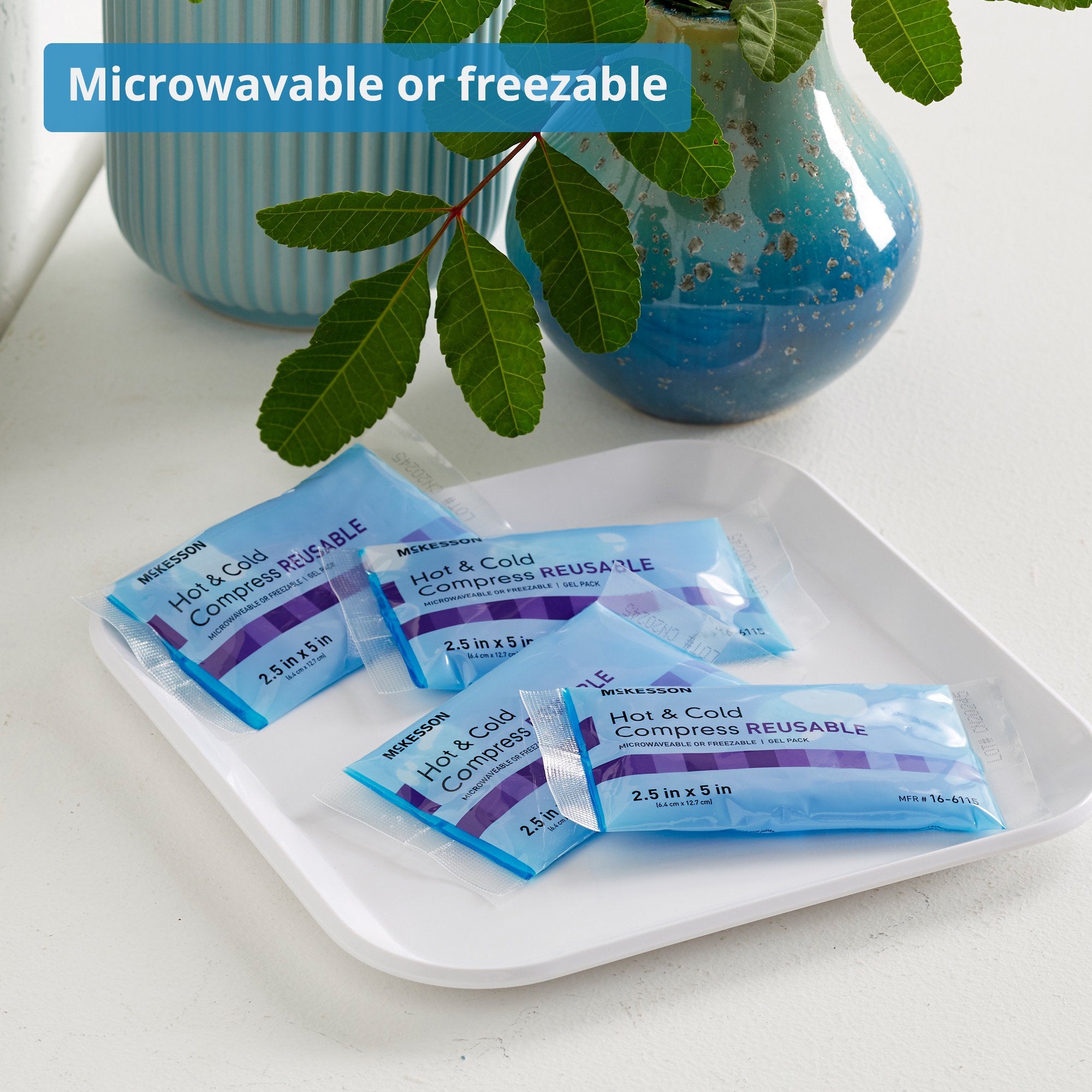 Hot / Cold Pack McKesson General Purpose X-Small 2-1/2 X 5 Inch Gel Reusable, Packaging Type- Case