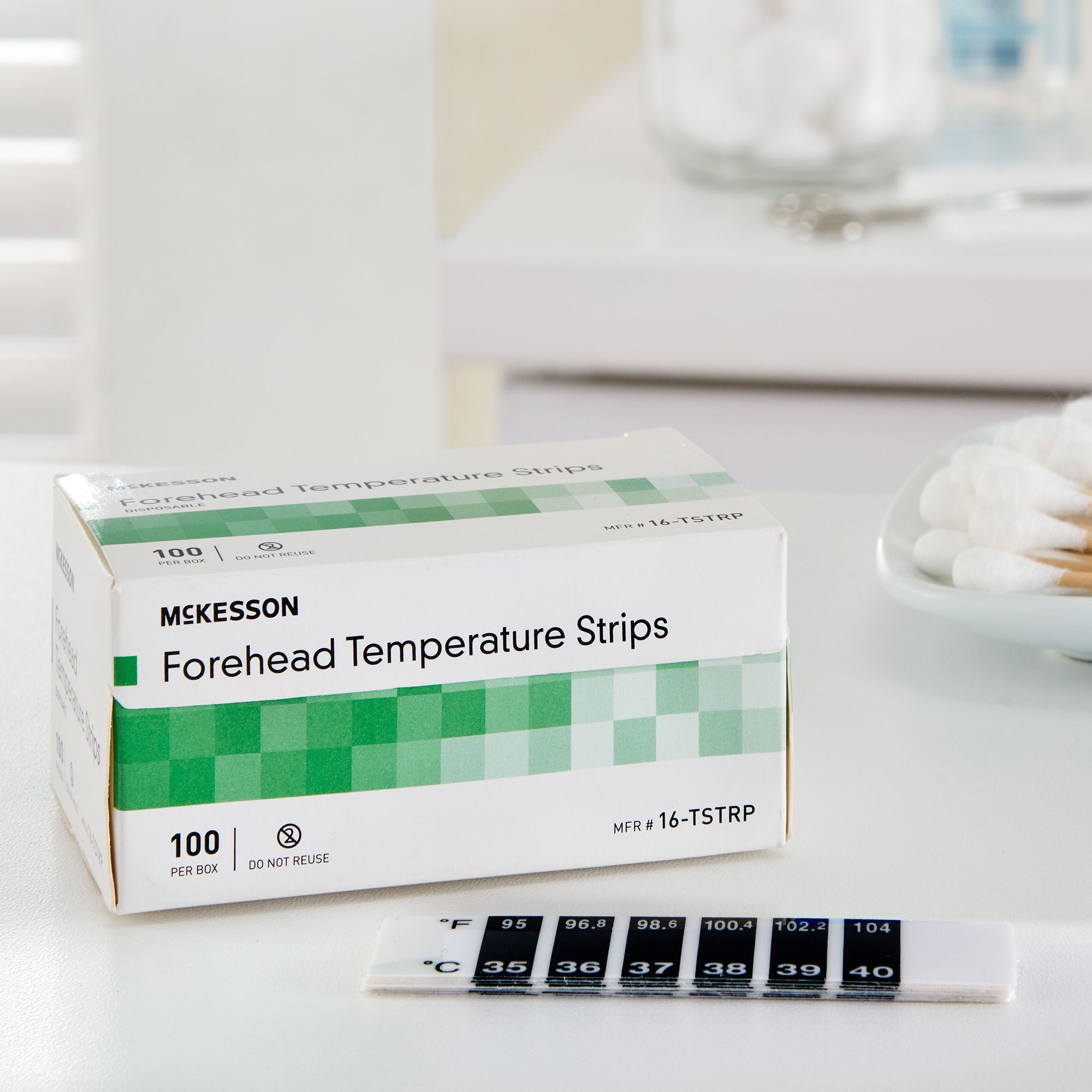 Single Patient Skin Thermometer McKesson 94 to 104 DegreeF Line Indicator Display, Packaging Type- Case