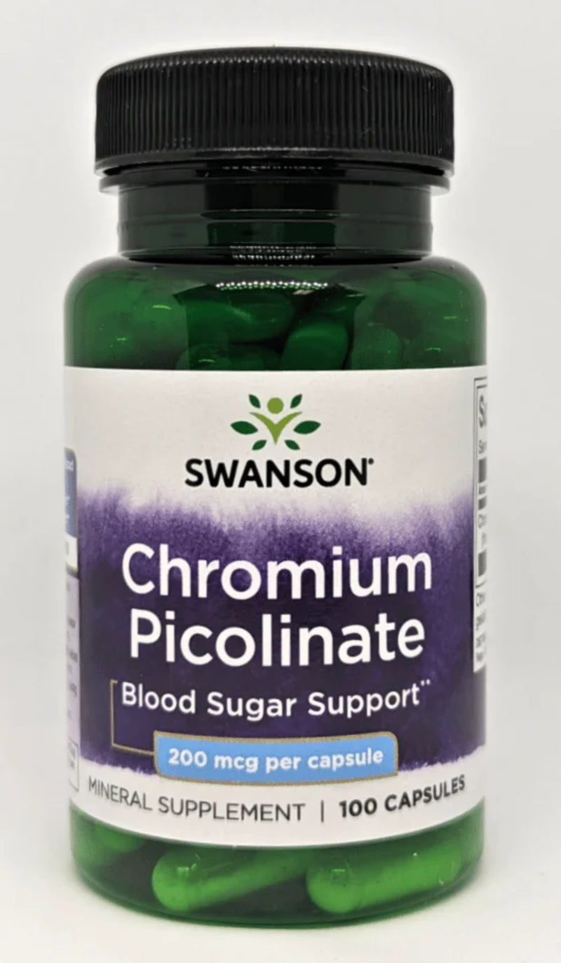 Swanson Chromium Picolinate 200 Mcg 100 Capsules