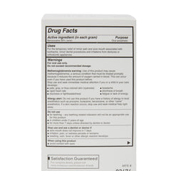 McKesson Oral Pain Relief 20% Benzocaine Gel | 0.75 Gram