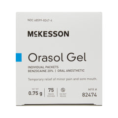 McKesson Oral Pain Relief 20% Benzocaine Gel | 0.75 Gram