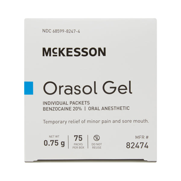 McKesson Oral Pain Relief 20% Benzocaine Gel | 0.75 Gram