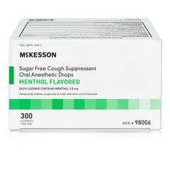 Cold and Cough Relief McKesson Brand 7.6 mg Strength Lozenge 300 per Box