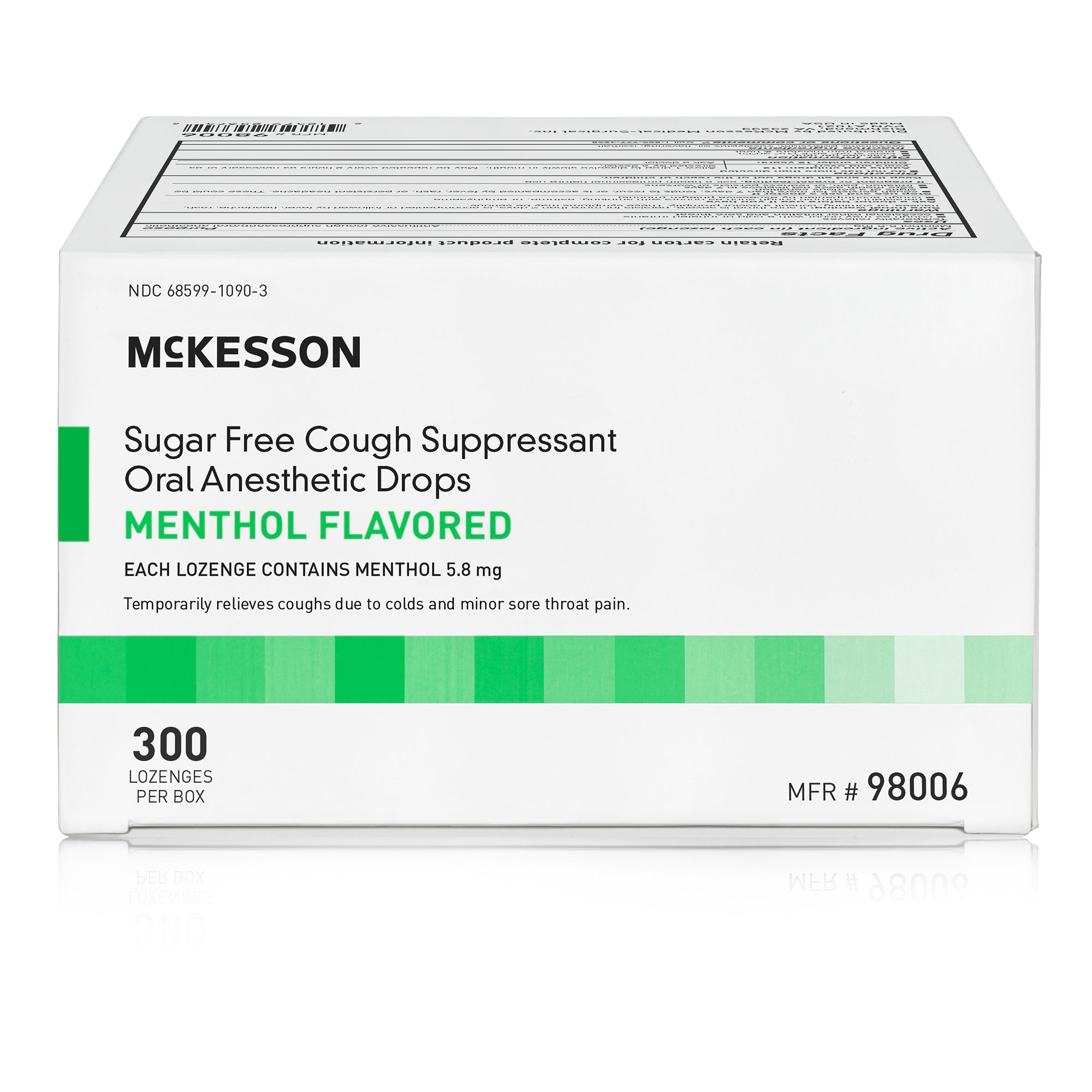 Cold and Cough Relief McKesson Brand 7.6 mg Strength Lozenge 300 per Box