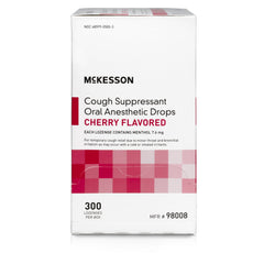 Cold and Cough Relief McKesson Brand 7.6 mg Strength Lozenge 300 per Box, Packaging Type- Case