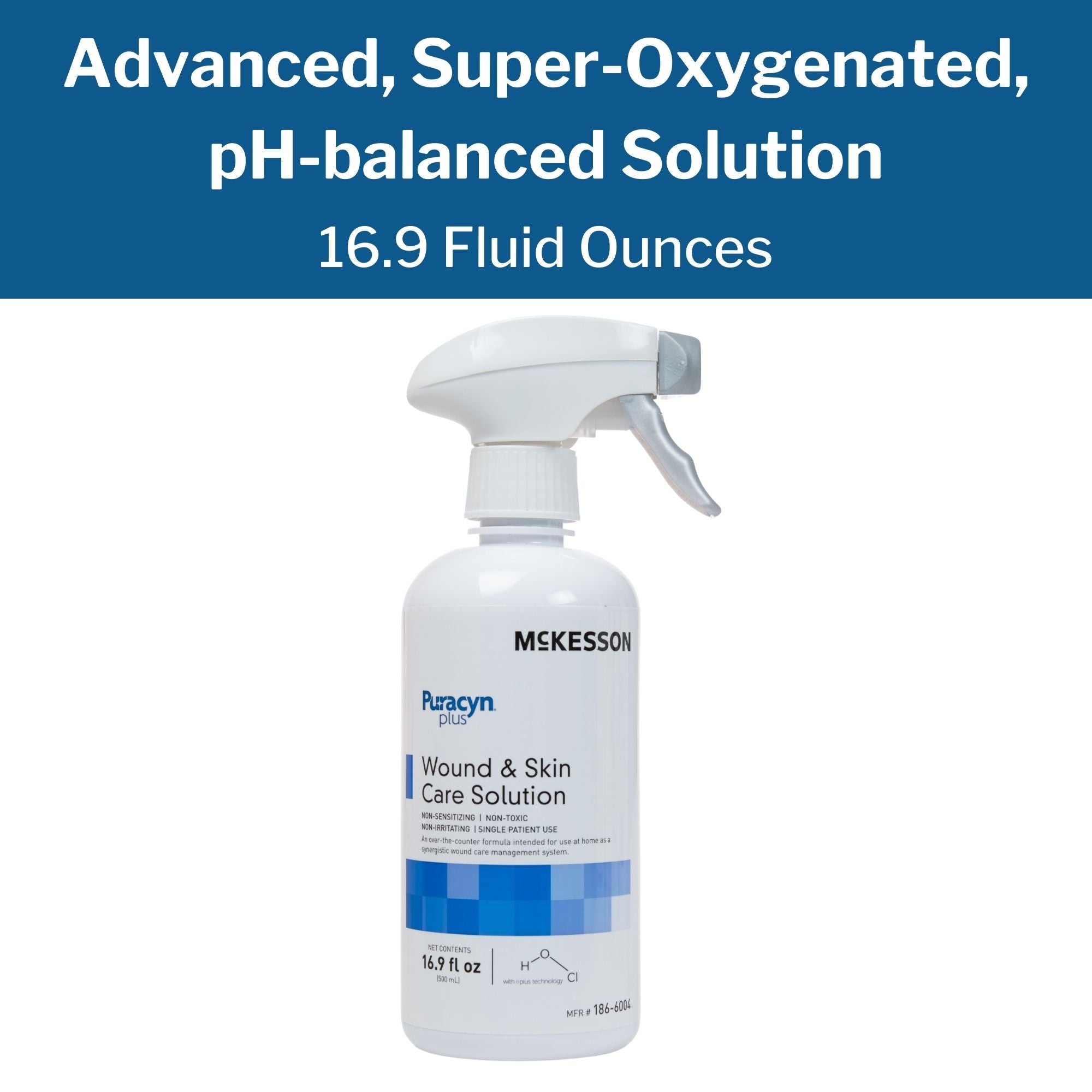 Wound Cleanser McKesson Puracyn Plus 16.9 oz. Spray Bottle NonSterile Antimicrobial